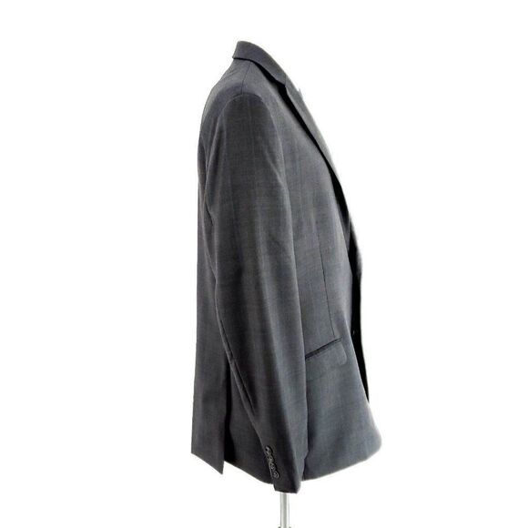 Calvin Klein Wool 2 Button Blazer‎ 44L Gray Sharkskin - Picture 6 of 10